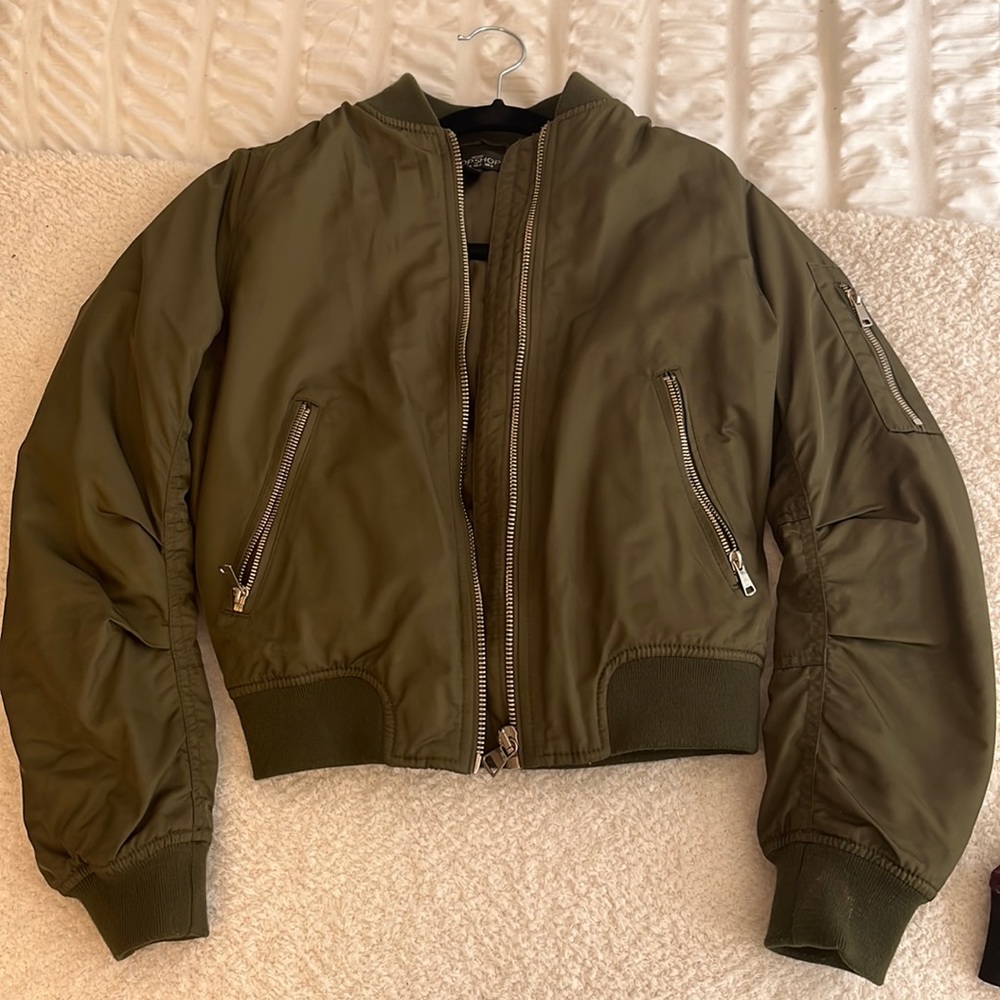Green Bomber Jacket